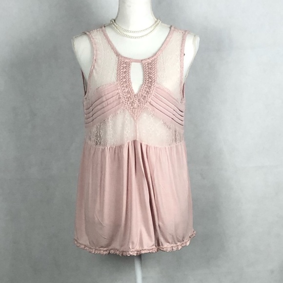 Tops - J Jordon Lace Detailed Tank Top